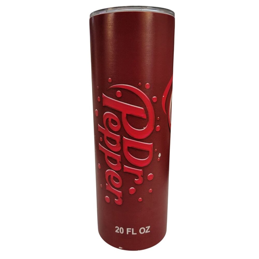 Dr Pepper Stainless Steel Tumbler 20 oz “23 Flavors” Travel Cup w/ Lid - Picture 3 of 5